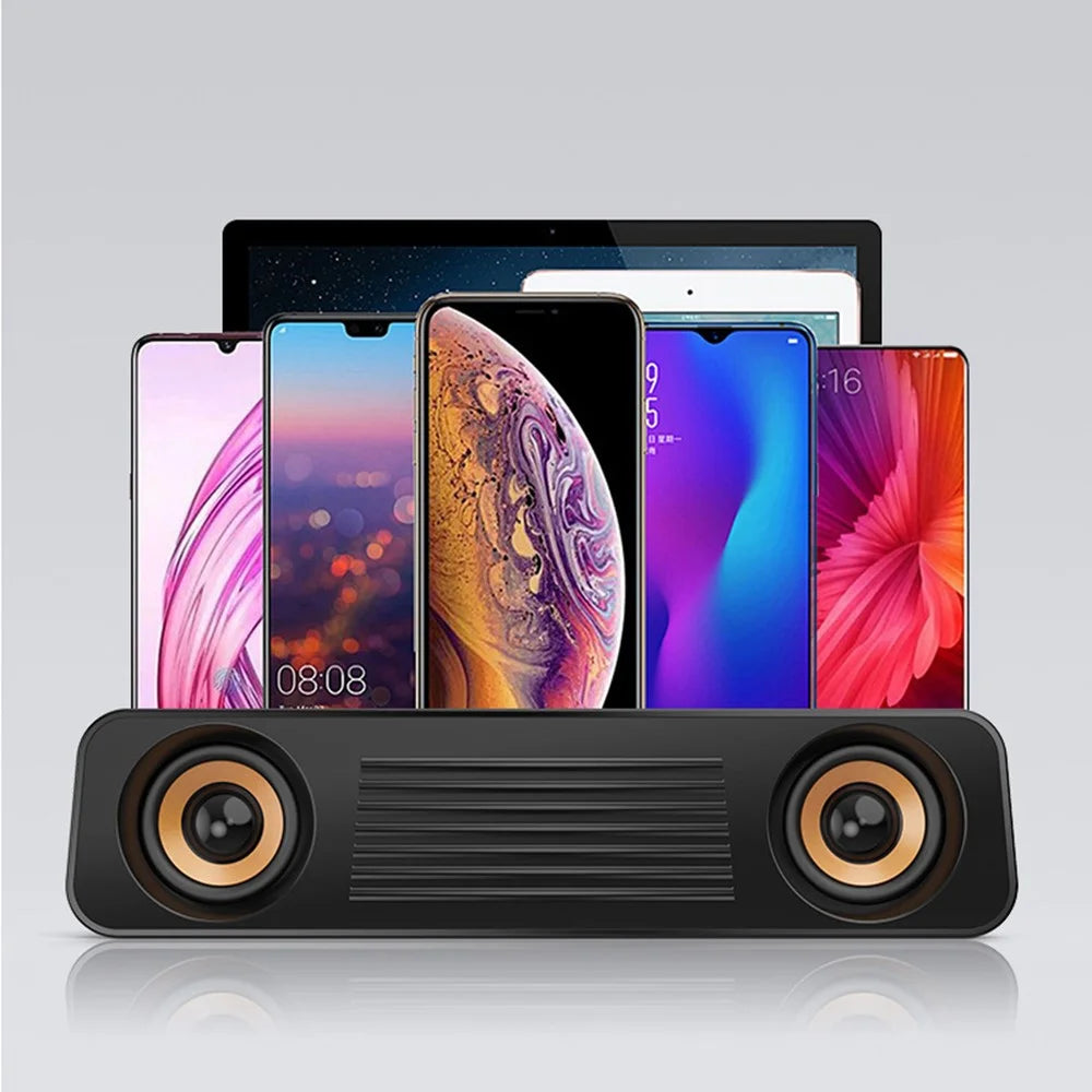 ROYALTOP A83 Portable USB Speaker Subwoofer Multimedia Audio Player Soundbar - 7