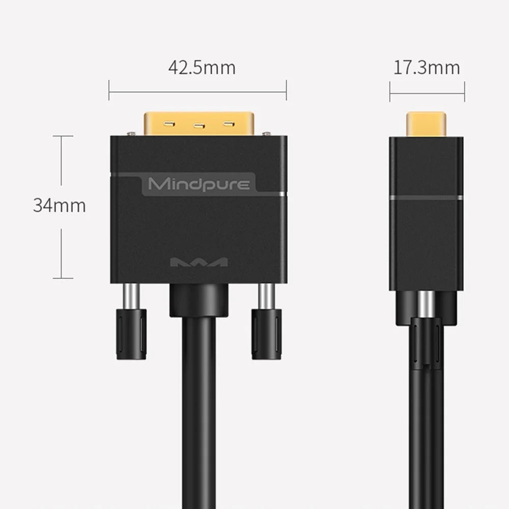 MINDPURE DV003 15m DVI Male to DVI Male Cable 24+1 DVI Digital 1080P HD Connection Cable - 7
