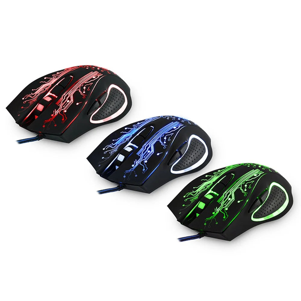IMICE X9 Wired Optical Gaming Mouse 4 Adjustable DPI Mice 6 Programmable Buttons Gaming Mice - 5