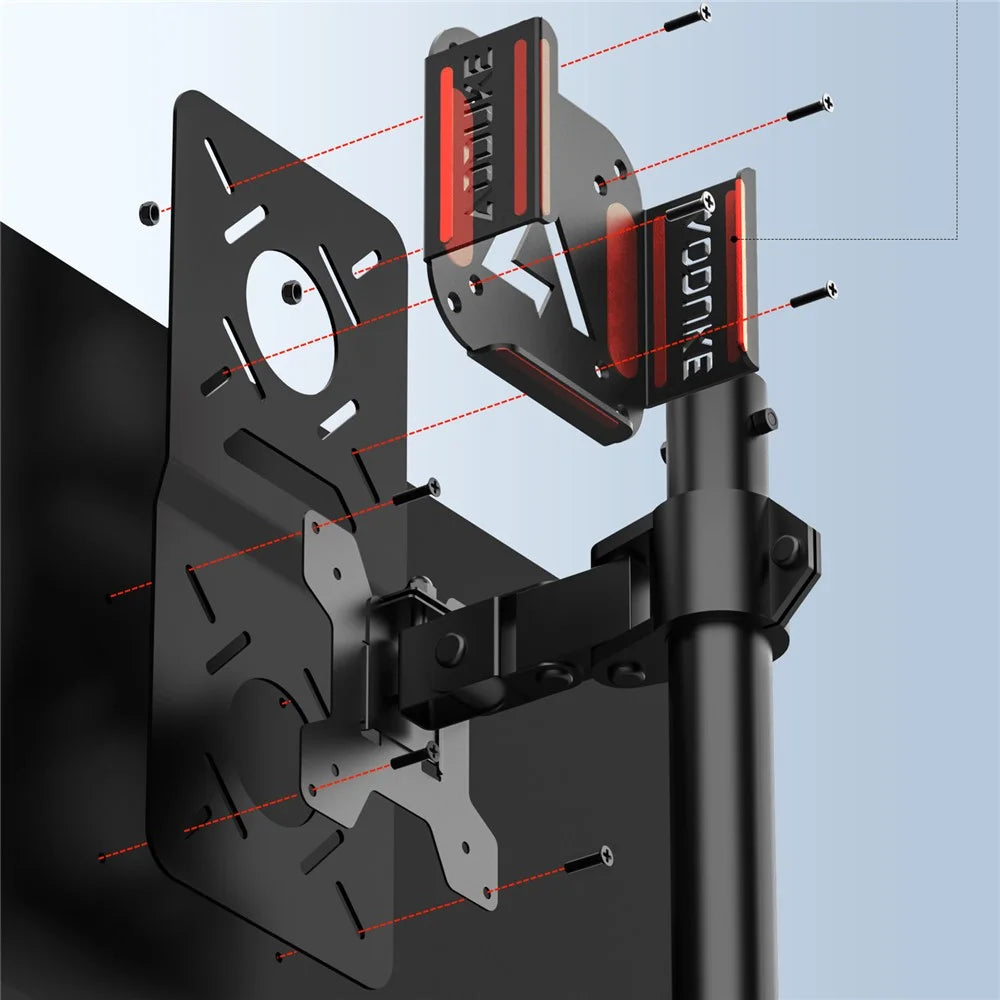 AJM4-BMAX For Mac Mini M4 / M4 Pro Mini PC Stand Aluminum Alloy Under Desk Mounting Bracket Hanging Rack - 2