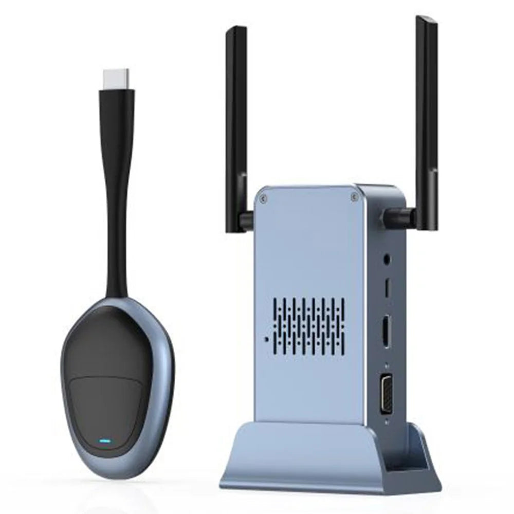 G52+R18 4K Resolution Wireless HD Transmitter and Receiver Kit Screen Mirroring Device for PC / TV / Projector - 1