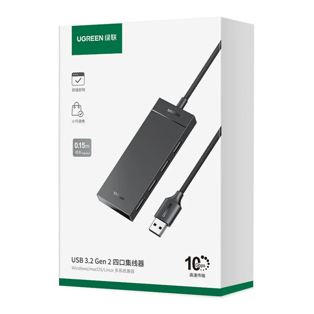 UGREEN 35884 4-Port USB Hub USB 3.2 Gen2 High Speed Data Transfer Expansion Dock with 1m Cable - 6