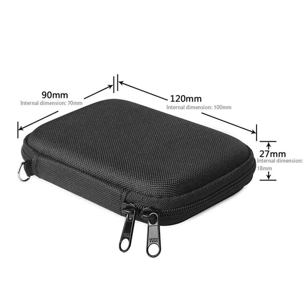 For Logitech Pebble M350 Wireless Mouse Portable Storage Bag Shockproof Zipper Carrying Case - 7