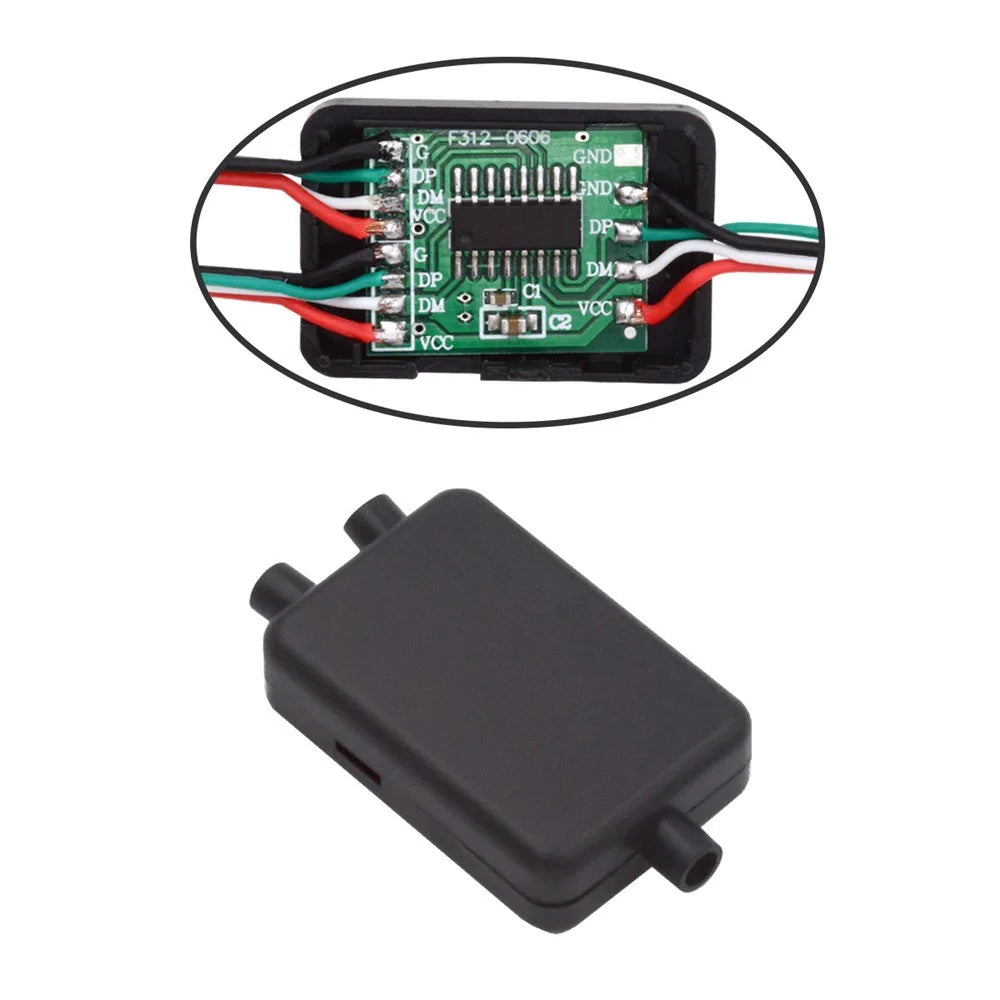 CN-003 PCBA for USB2.0 Ports Hub USB 1 to 2 Splitter with SR Cover for DIY OEM Parts 3.0mm Cable - 5