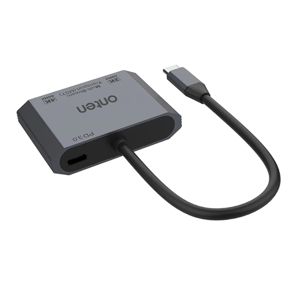 ONTEN M205 3-in-1 Type-C to HD+VGA Adapter Cable with PD Fast Charging USB-C Video Converter - Black - 2