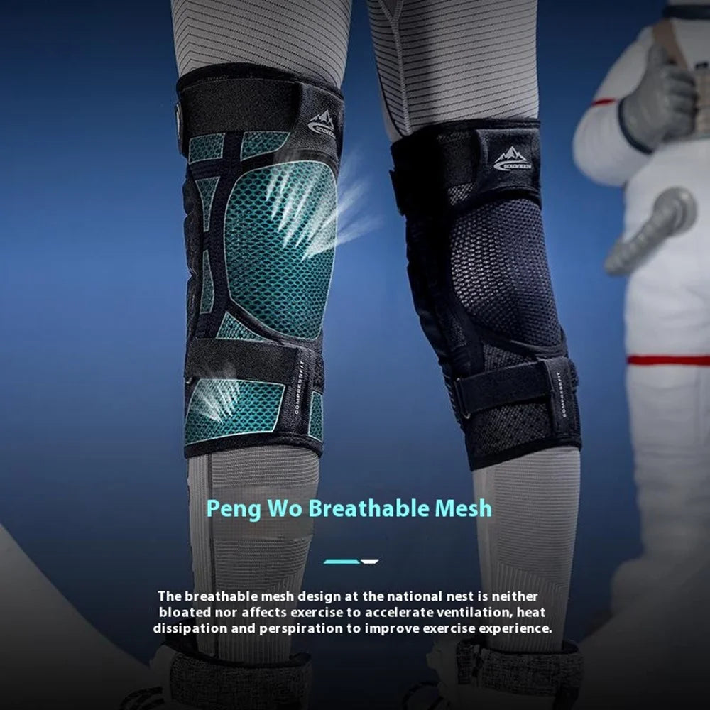 GOLOVEJOY HX37 Knee Brace for Outdoor Skiing Cycling Shock Absorption EVA Knee Protector Size L - 5