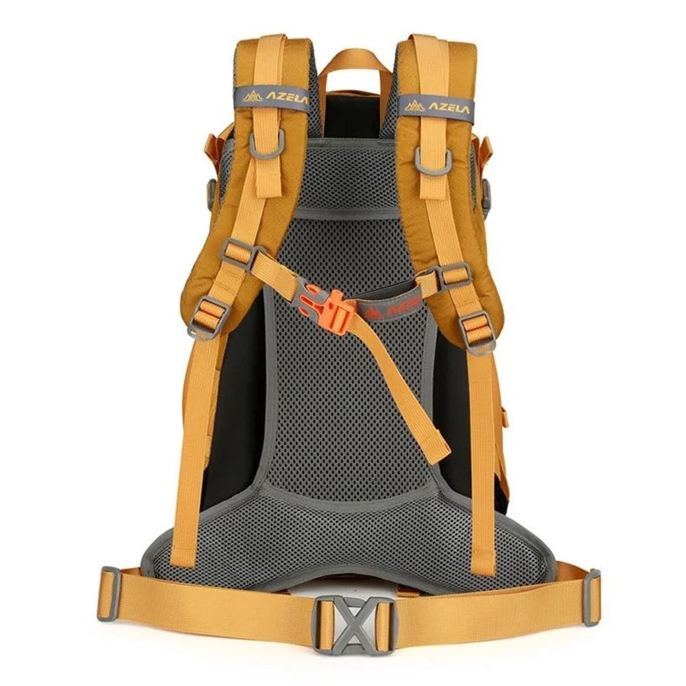 AZELA A13805 Hiking Camping Travel 30L Lightweight Backpack Water Resistant Nylon Outdoor Daypack - Grey - 5
