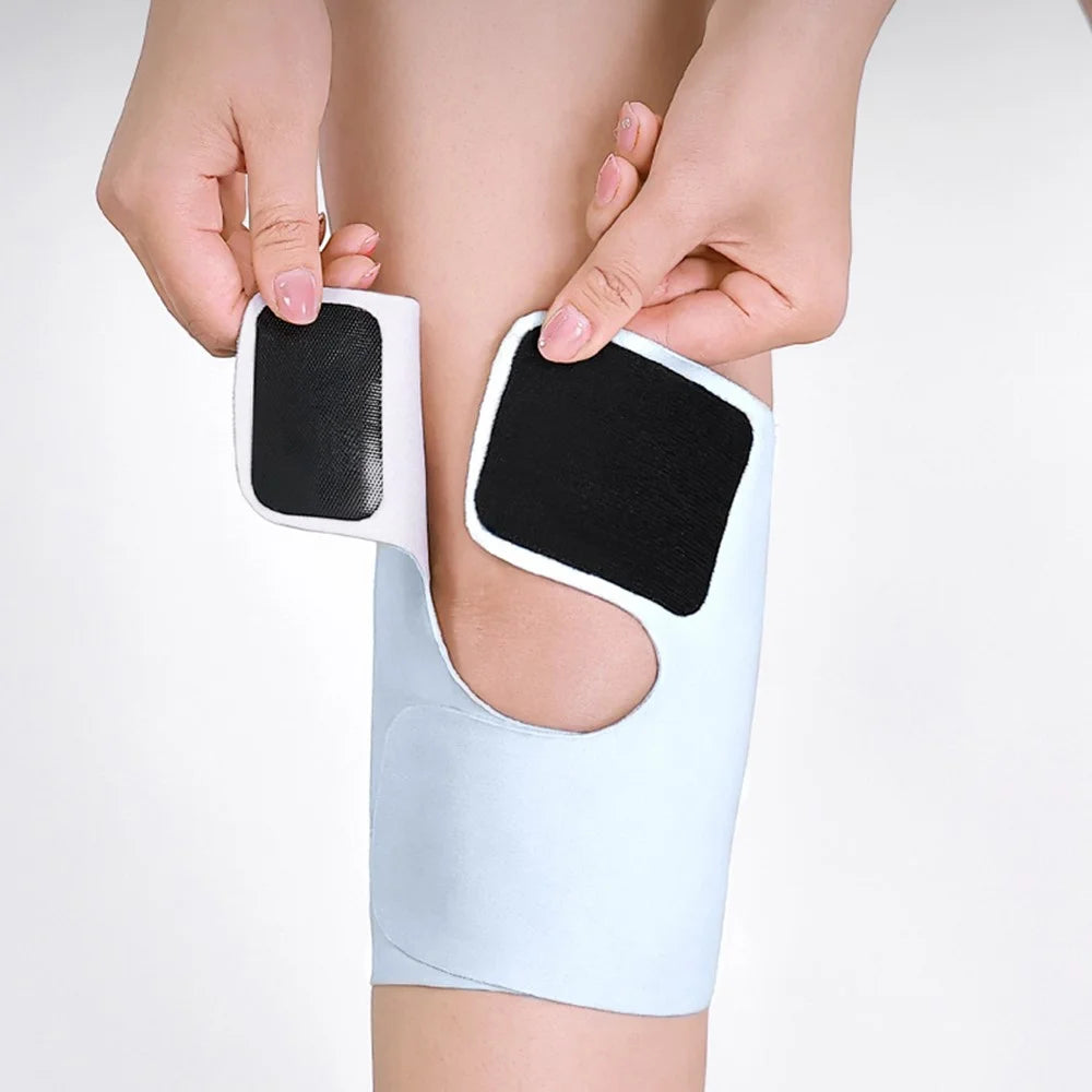 GOLOVEJOY HX42 1 Pair Sports Knee Brace Fishbone Support Breathable Compression Knee Sleeve for Running Gym - Black / S / M - 5
