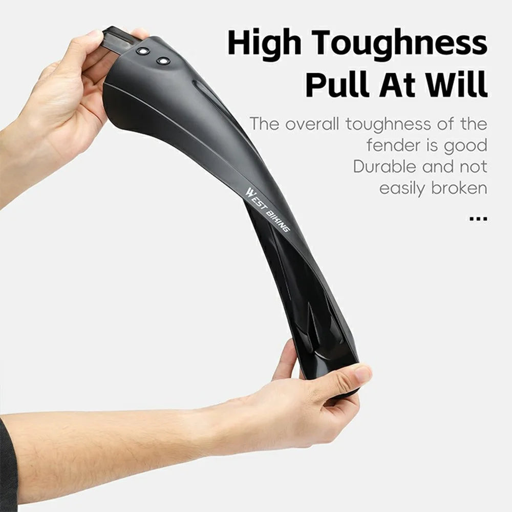 WEST BIKING YP0714034 For 20 22 24 Inch Bicycle Mudguard Mountain Bike Front + Rear Rain Fenders - 4