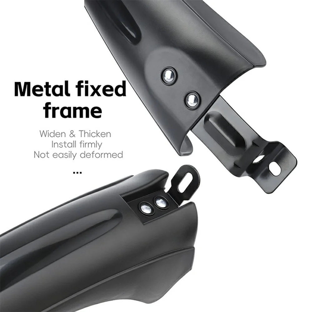 WEST BIKING YP0714034 For 20 22 24 Inch Bicycle Mudguard Mountain Bike Front + Rear Rain Fenders - 6