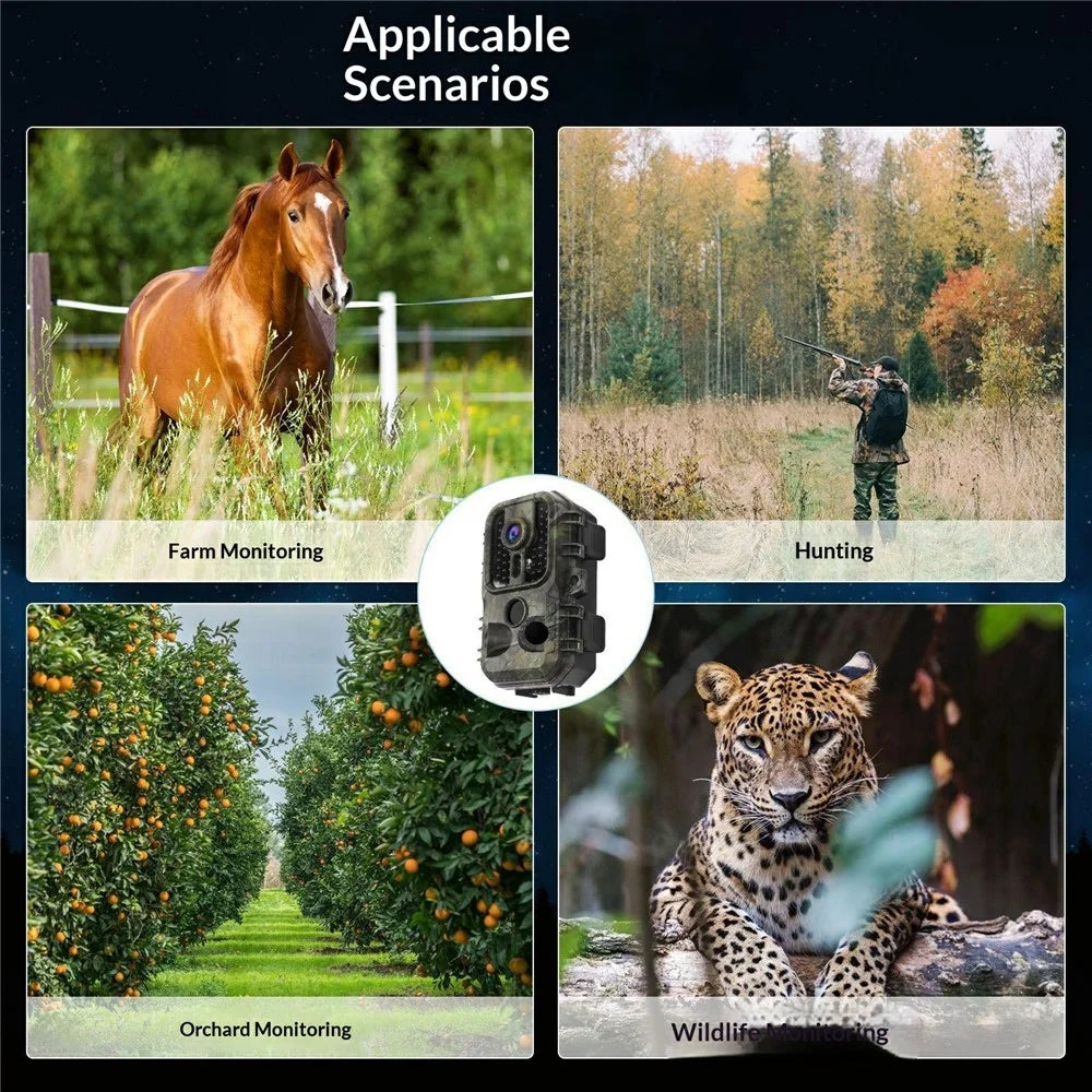 DL002 Infrared Trail Camera HD Night Vision Waterproof Wildlife Monitoring Wide Angle Hunting Camera - 6