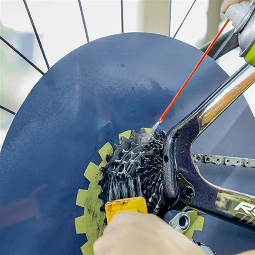 Bicycle Disc Brake Oil Guard Shield PVC Mountain Road Bike Chain Cleaning Protection Plate - Grey - 4