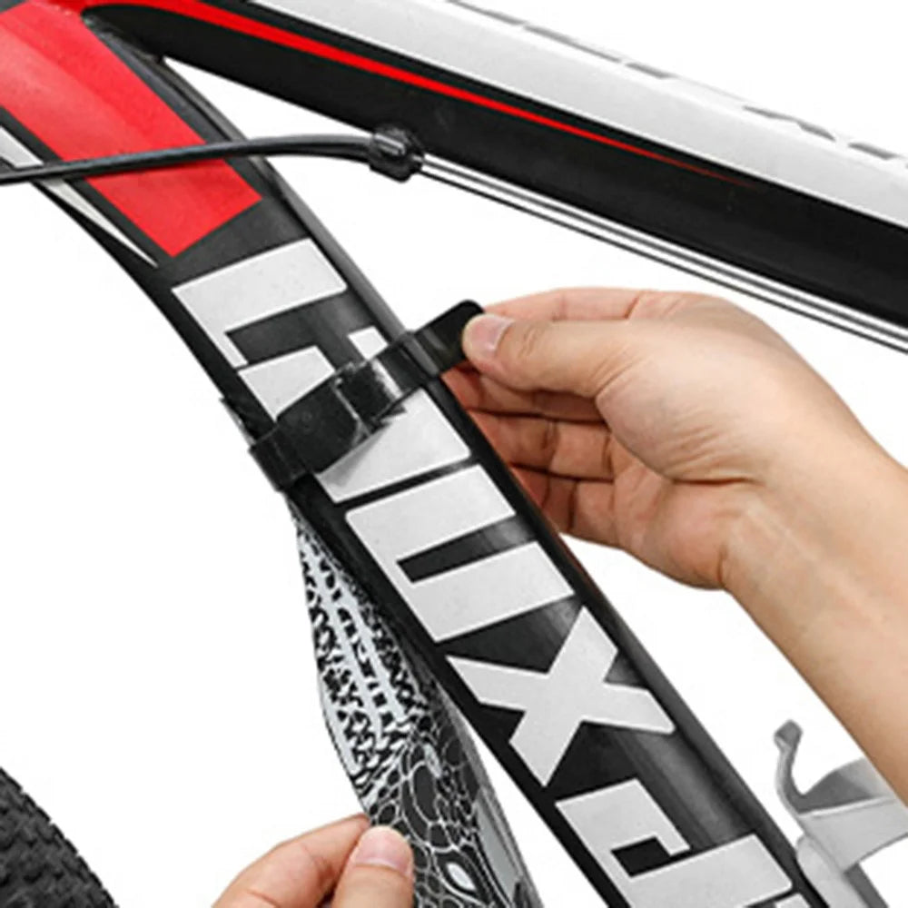 ENLEE E-641316 1 Set Fixed Gear Bicycle Extended Fender Quick-release Bike Front Rear Mudguards - Pentagram - 5