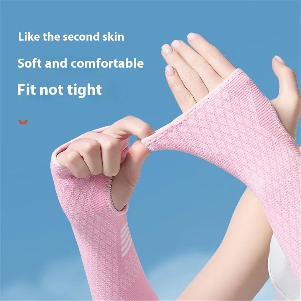 GOUNOD HS109 Breathable Volleyball Arm Guard Compression Passing Hitting Forearm Sleeves, Size L - Pink - 4