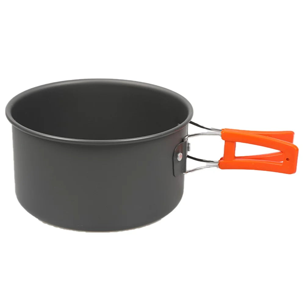 HALIN HK310 Picnic Pot + Frying Pan + Teapot Cookware Set for Hiking Camping (No FDA Certificate, BPA-free) - 4