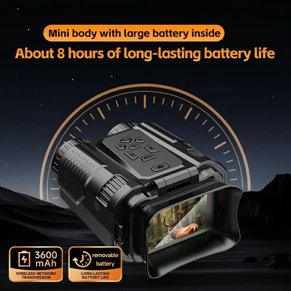 D13 4K HD Hunting Telescope 2 Inch IPS Screen 28x Zoom Outdoor Mini Binocular Night Vision Camera - 7