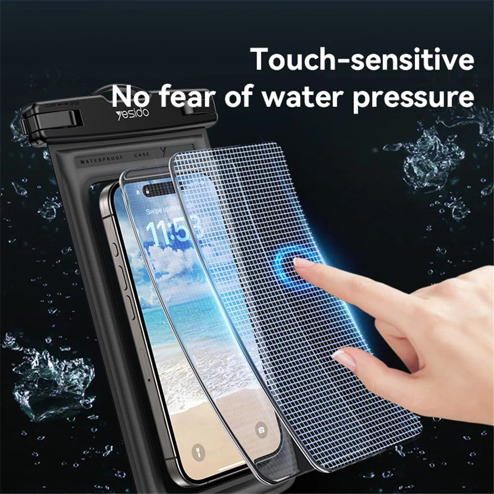 YESIDO WB50 30m Waterproof Floating Phone Pouch Touchscreen Cellphone Dry Bag for Swimming / Diving - 4
