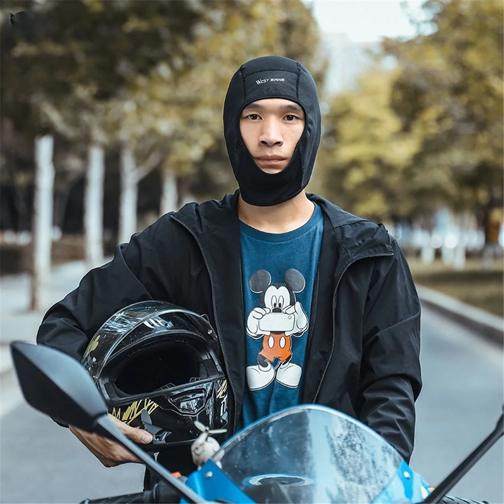 WEST BIKING YP0201257 Fleece Skull Cap Windproof Thermal Winter Scarf Elastic Cycling Motorcycle Helmet Liner Warm Running Hat Head Cover - 7
