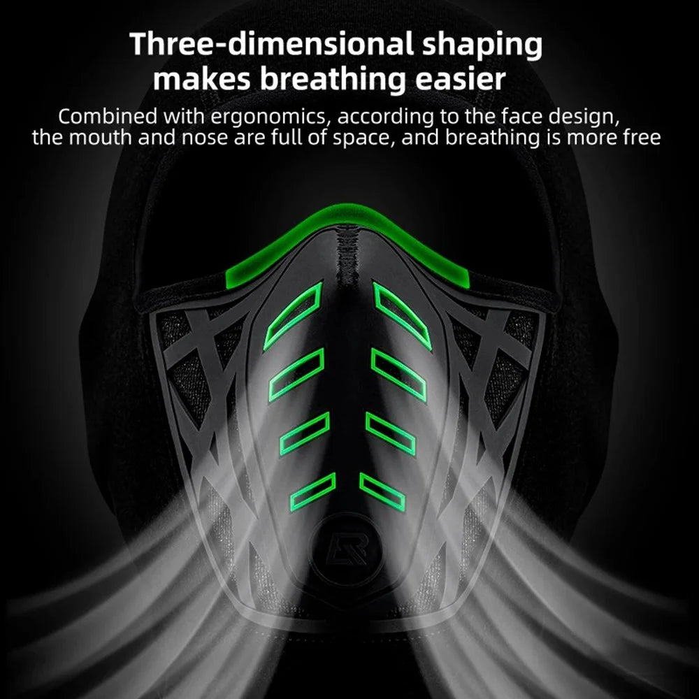 ROCKBROS YPP082 Winter Warm Motorcycle Headgear Windproof Outdoor Cycling Fleece Face Cover - 6
