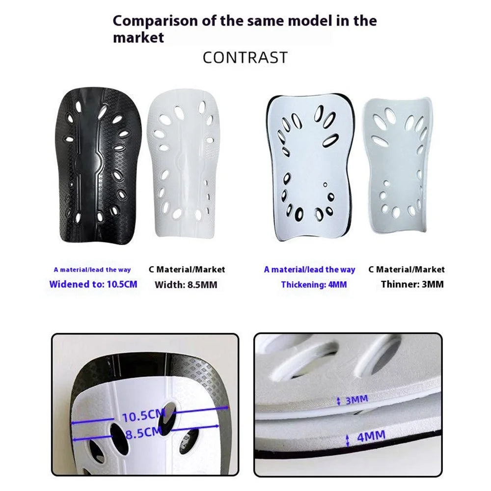 LINTORE WCLT136 1 Pair EVA+PP Double Layer Slip-In Shin Pads Soccer Sports Leg Protector for Children - Blue - 6