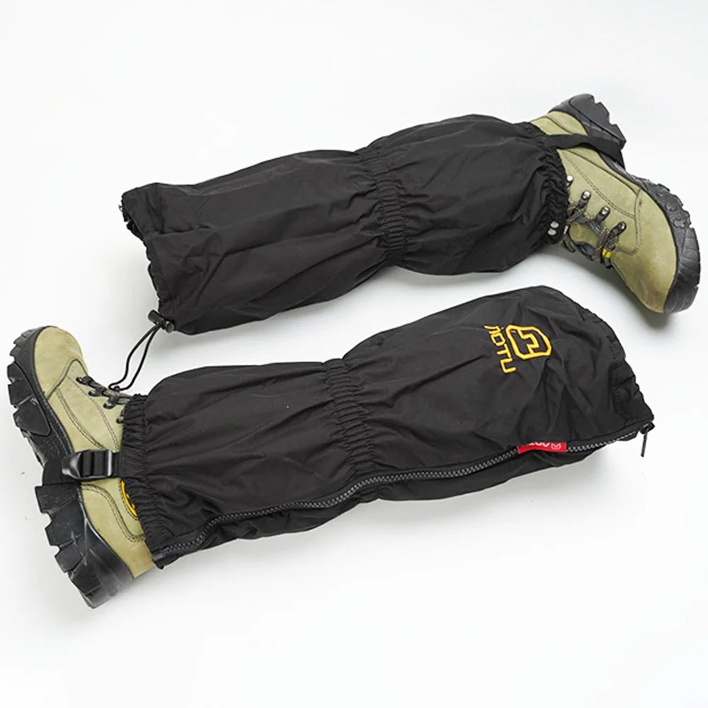 AOTU 1 Pair Waterproof Gaiters Oxford Cloth Leg Cover Protector for Outdoor Walking Climbing Skiing - 4