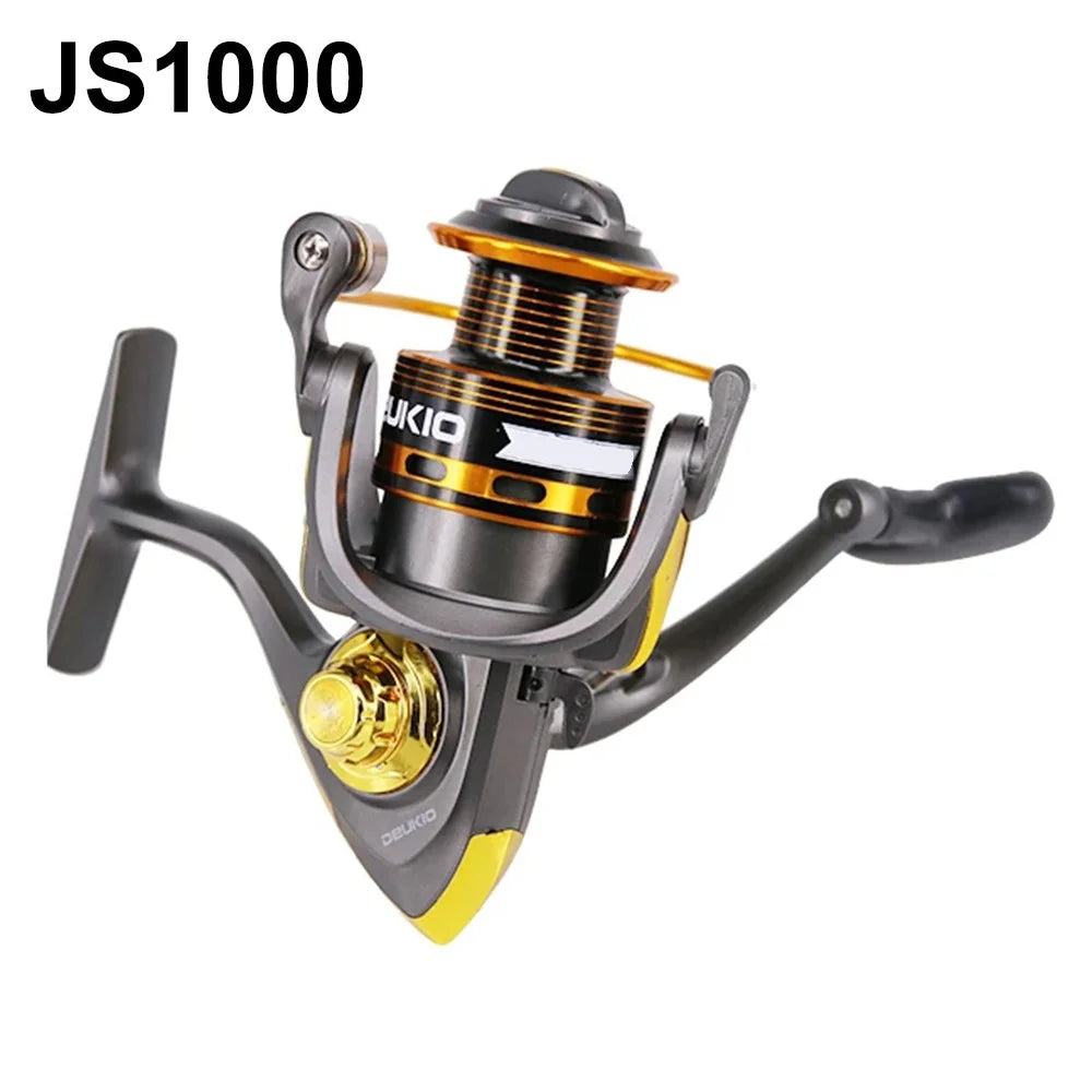 DEUKIO JS1000 5.1:1 Gear Ratio Aluminum Alloy Spool Spinning Fishing Reel for Freshwater Saltwater - 1