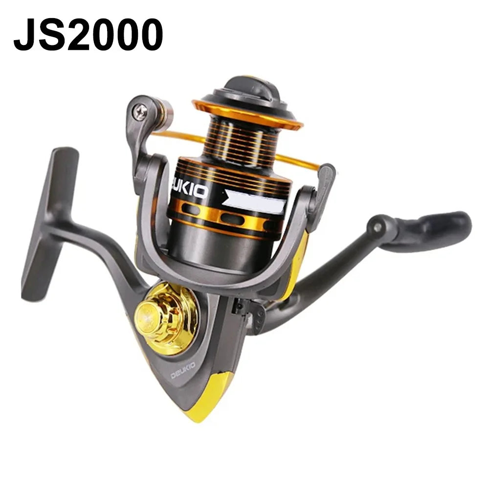 DEUKIO JS2000 5.1:1 Gear Ratio Aluminum Alloy Spool Spinning Fishing Reel for Freshwater Saltwater - 1