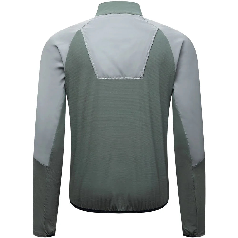 WOSAWE Spring Summer Cycling Jacket Bike Windproof Water Resistant Reflective Climbing Night Running Jacket, Asian L / EU M - Green - 3