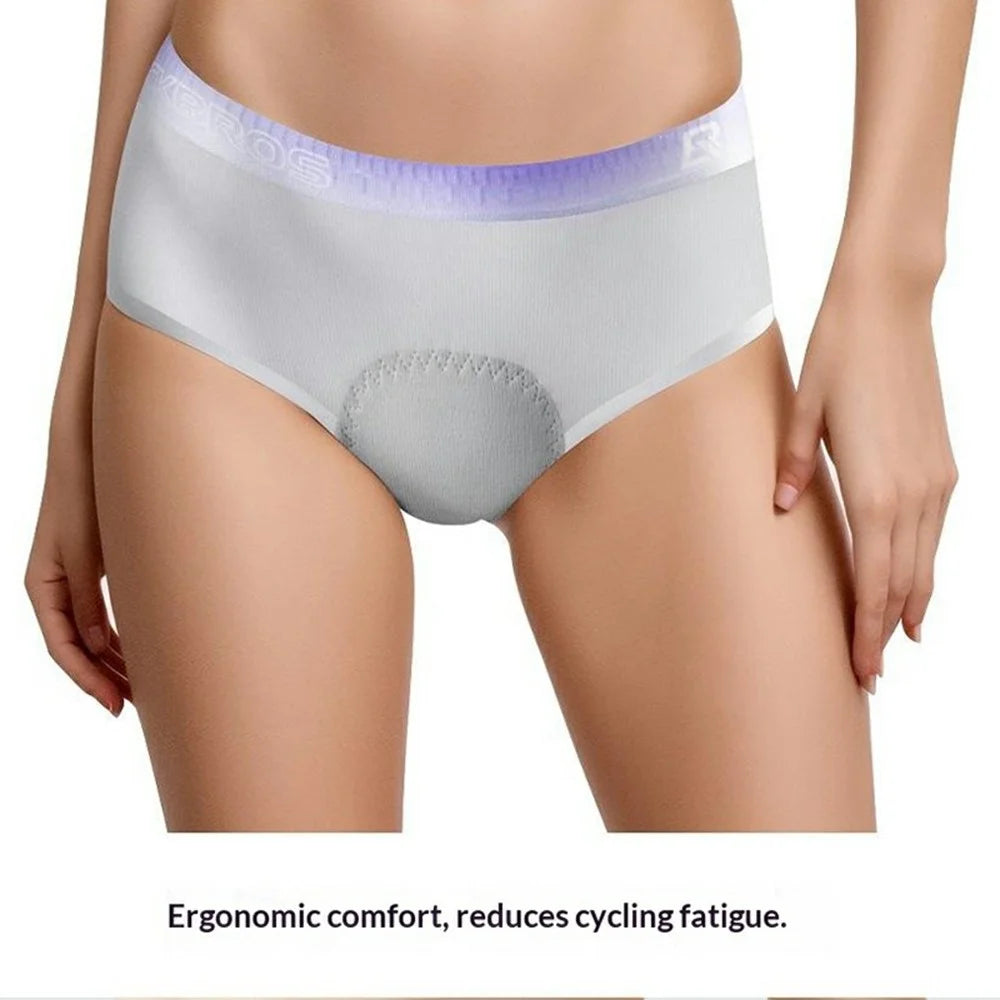 ROCKBROS YDNK002 20210011 3D Ventilation Women Cycling Underwear High Elastic Padded Bike Shorts Shock-Absorbing for Mountain / Road Bike - Grey / S - 3