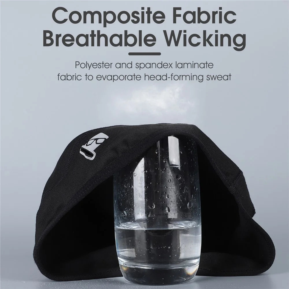 WEST BIKING YP0201299 Winter Cycling Warm Camouflage Head Cap Elastic Hat with Glasses Holes - Black - 6