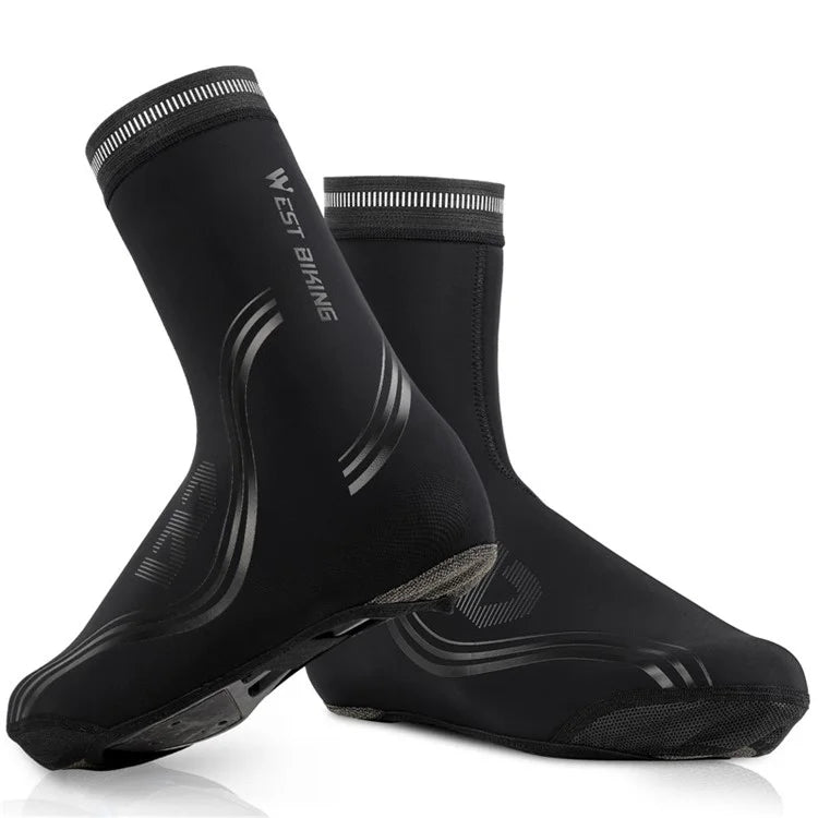 WEST BIKING Cycling Thermal Neoprene Overshoes Waterproof Windproof Toe Cycling Shoe Covers - XXL - 2