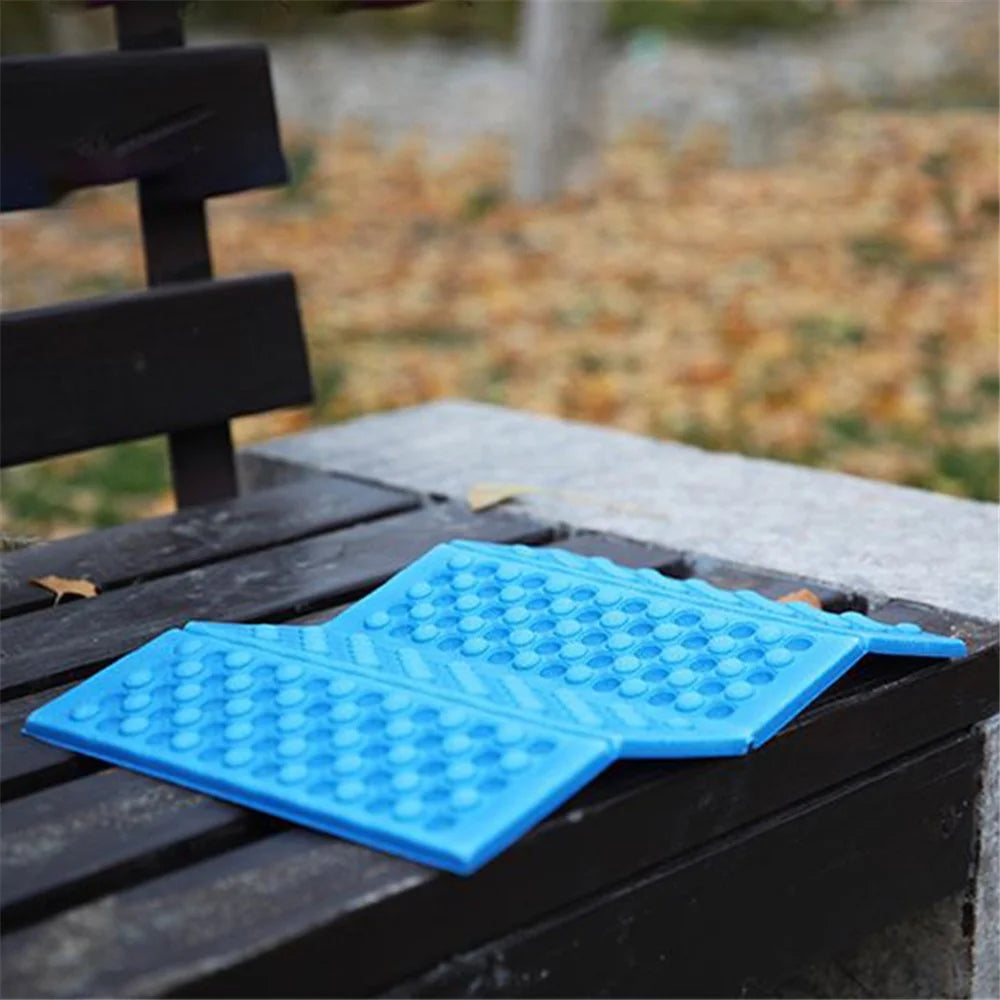 W-02 Portable Outdoor Camping Hiking Seat Mat Foldable XPE Waterproof Travel Picnic Seating Pad - Blue - 4