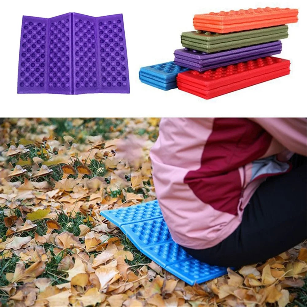 W-02 Portable Outdoor Camping Hiking Seat Mat Foldable XPE Waterproof Travel Picnic Seating Pad - Blue - 6