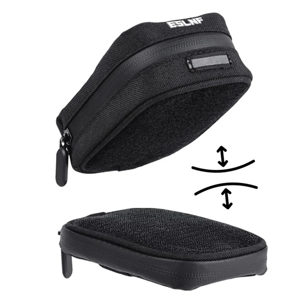 ESLNF 07CI0018 2 in 1 Detachable Bicycle Seat Post Bag 0.5L Tool Storage Pouch Waterproof Mountain Bike Saddle Pack - 2