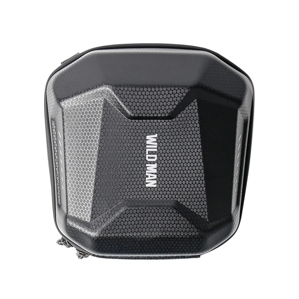 WILD MAN E18 Bicycle Handlebar Bag EVA Hardshell Quick Release Front Bag for Mountain Road Bike - Black/2L - 1