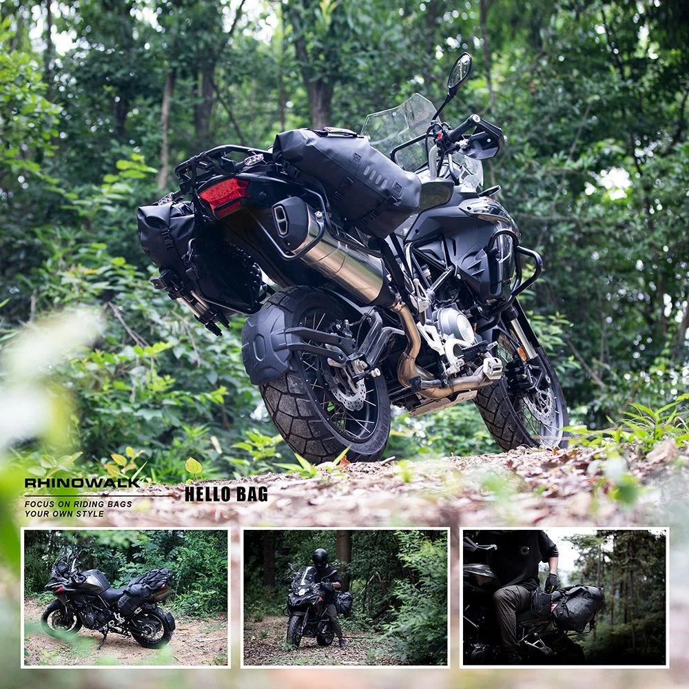 RHINOWALK MT1428BK Waterproof Motorbike Two Side Saddle Bag Motorcycle Luggage Pannier Storage Bag - 7