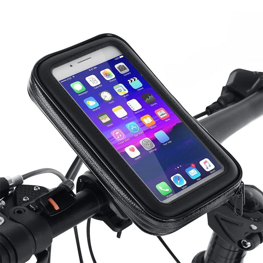 7-inch Waterproof Bicycle Phone Bag Bike Front Top Tube Handlebar Mount Phone Holder Case, Size XXL - 1