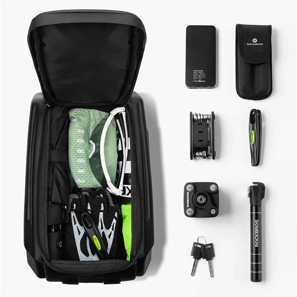 ROCKBROS A26 Bicycle Tail Bag Multi Function Mountain Road Saddle Bag with Rain Cover Cycling Accessories - 6