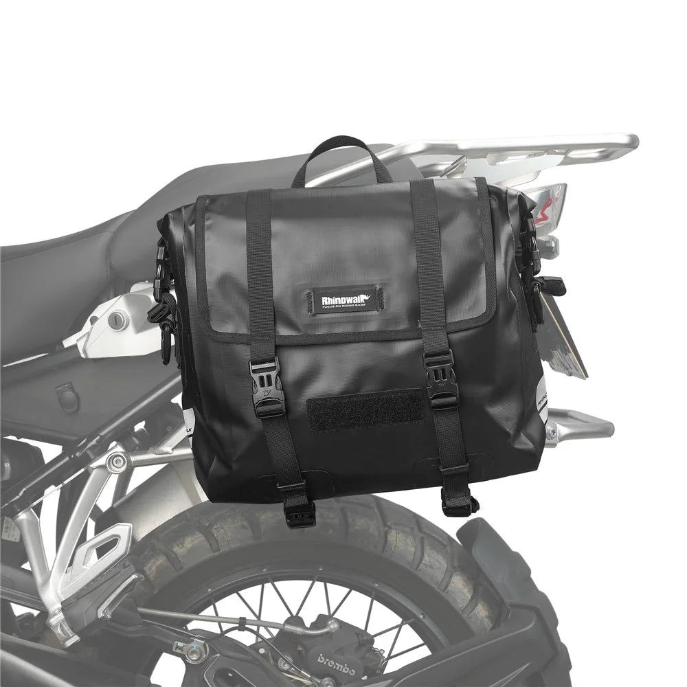 RHINOWALK MTR2030 Waterproof Polyester Motorcycle Quick Release Side Bag - Black - 1