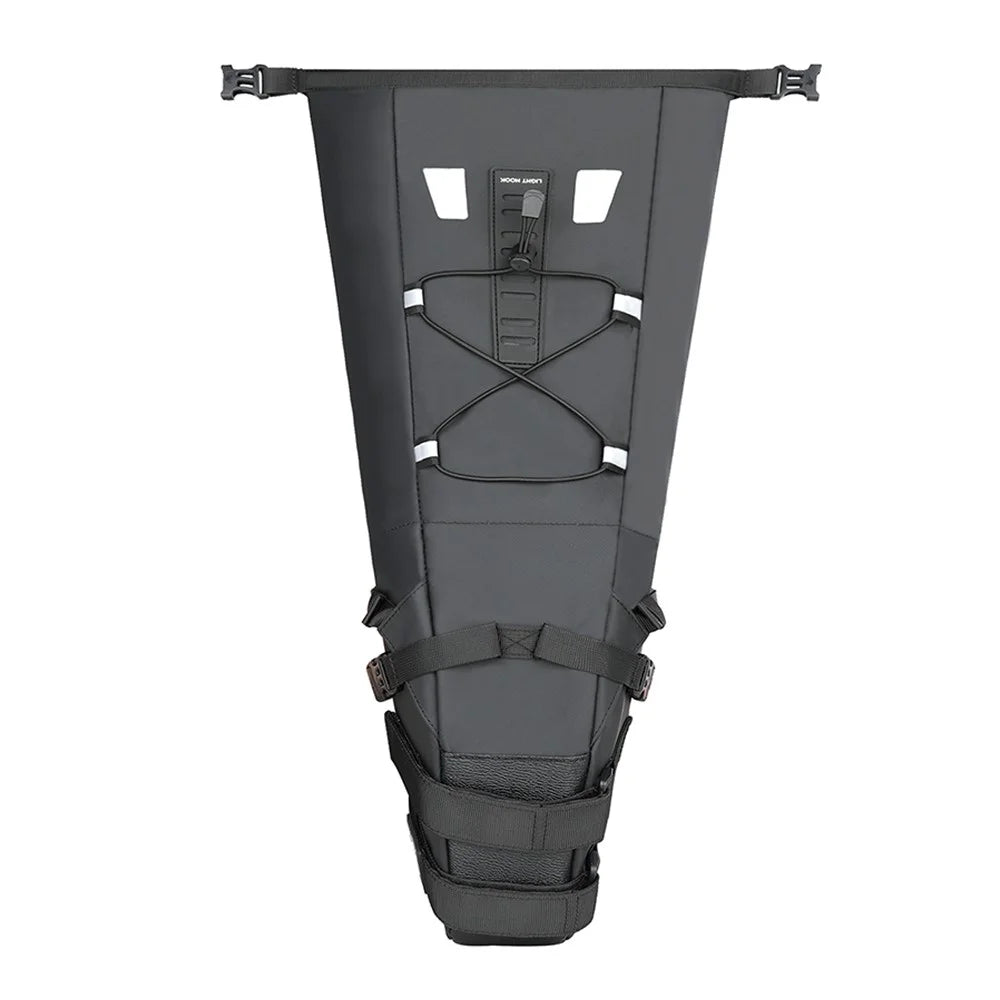 RHINOWALK RK5110 10L Bike Rear Saddle Bag PVC Polyester Waterproof Bicycle Tail Storage Bag - 2