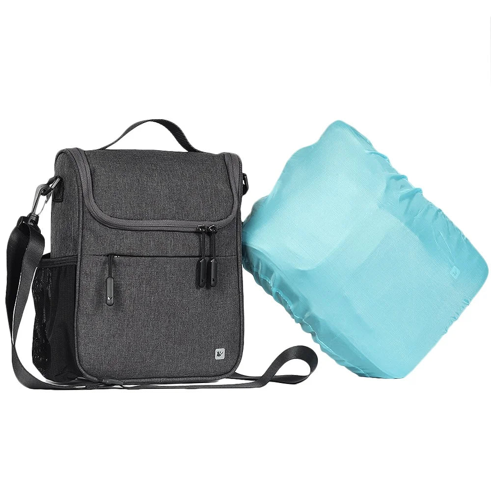 RHINOWALK RK18995 Bicycle Front Rear Rack Storage Bag Folding Bike Scooter Handlebar Hanging Bag - Grey - 1