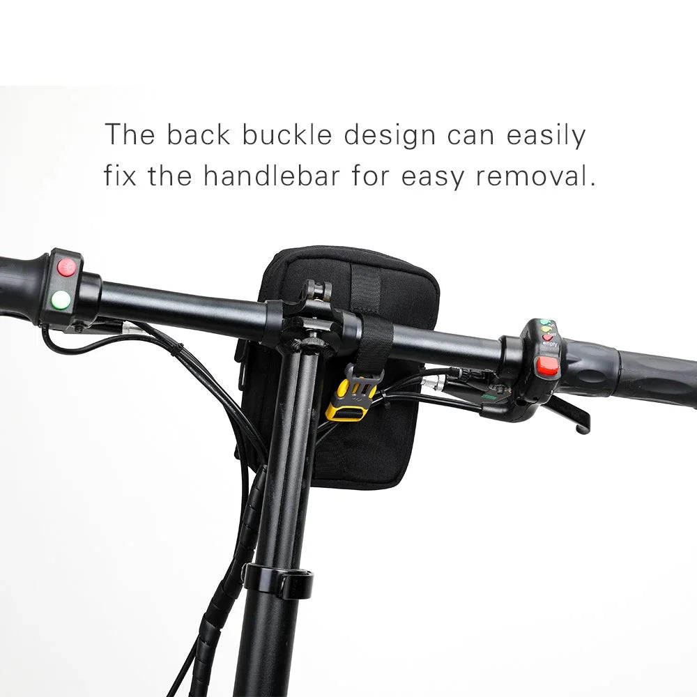 RHINOWALK X2010 1L Bike Handlebar Bag Waterproof Tool Bag Polyester Storage Bag - Black - 4