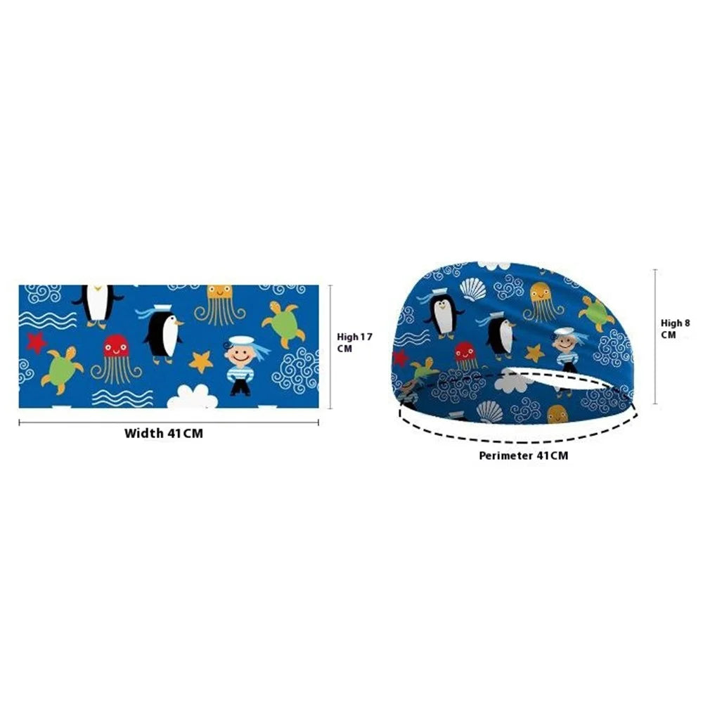 Children Sports Headband Wide Breathable Sweat-Wicking Cartoon Print Sweatband - YHETFD-001 - 6