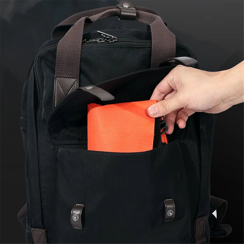 GOLOVEJOY HX39 1 Pair Plush Lining Waterproof Leg Gaiters Outdoor Hiking Climbing Skiing Leg Cover - Orange M - 5