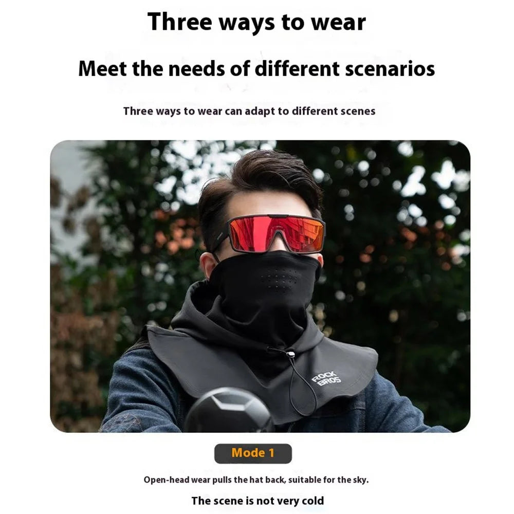 ROCKBROS 13240015 YPP108 Cycling Balaclava Motorcycle Ski Face Mask Double Layer Windproof Warm Neck Cover - 7
