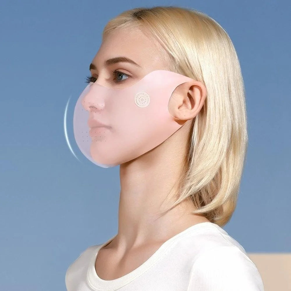 GOLOVEJOY XKZ58 Small Size Breathable Face Mask UV Protection Eye Corner Shield Summer Mask - Black - 4