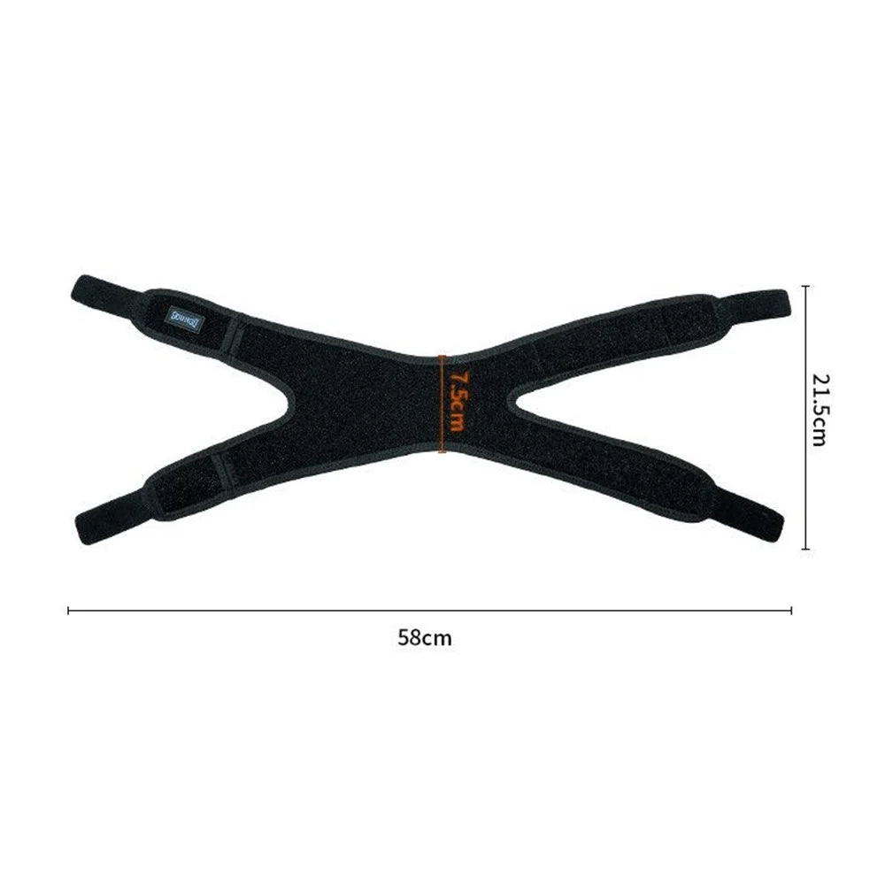 GOUNOD 1 Pair Sports Knee Brace Band Silicone Shock Absorbing Patella Support Strap for Running Basketball - Black - 7