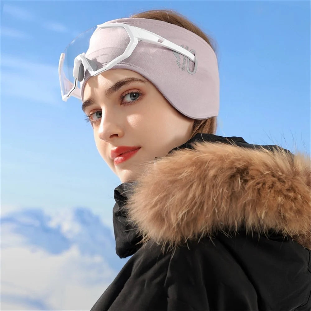 GOLOVEJOY DEZ39 Winter Earmuffs Outdoor Sports Windproof Thicken Ear Protection Headband - Black - 6