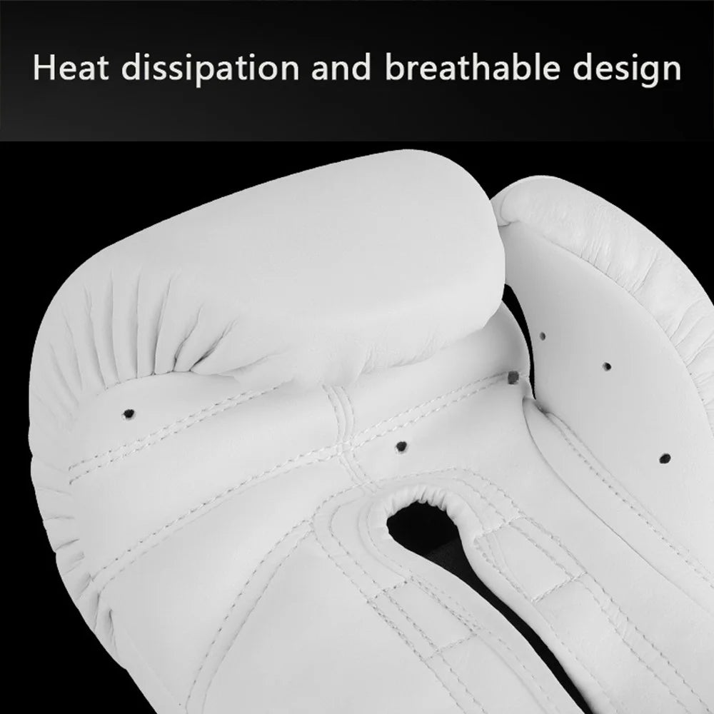 AIBEIJIAN 12oz Adult Fighting Gloves Breathable PU Boxing Training Gloves - 3