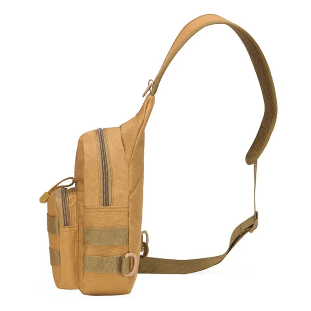 HALIN A14 Military Molle Chest Bag Oxford Cloth Crossbody Sling Bag Daypack - Style A - 7